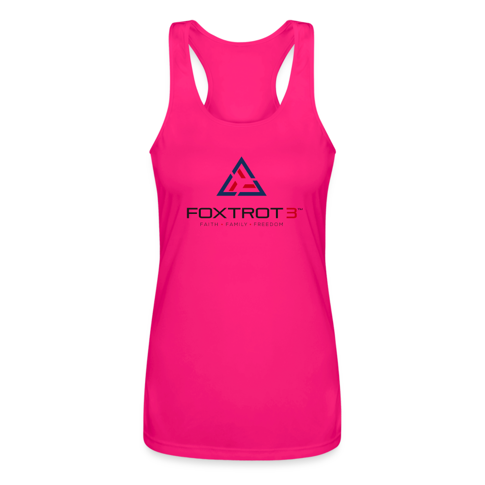 Women’s Performance Racerback Tank Top - hot pink