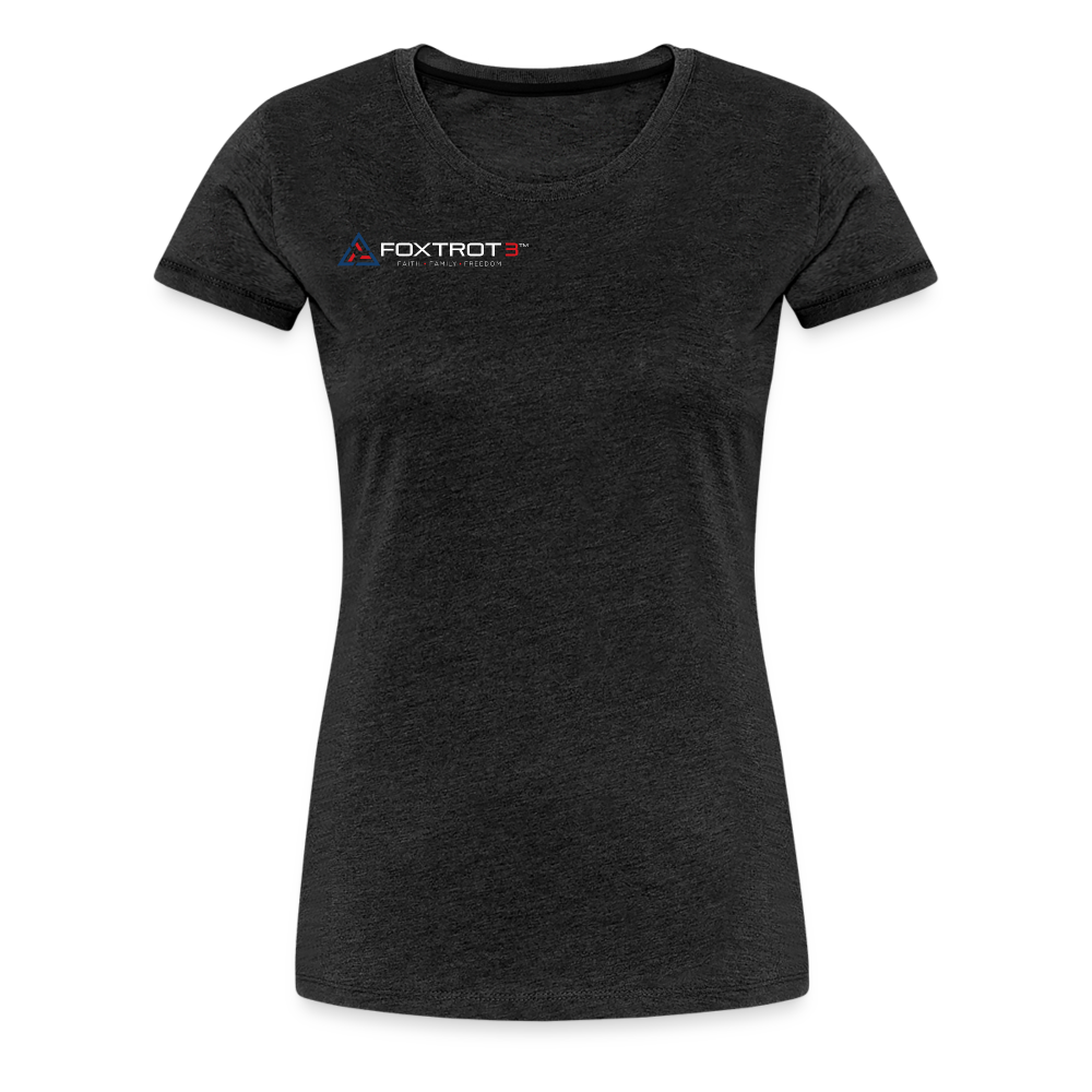 FOXTROT3 Women's "Classic" Light Logo - charcoal grey