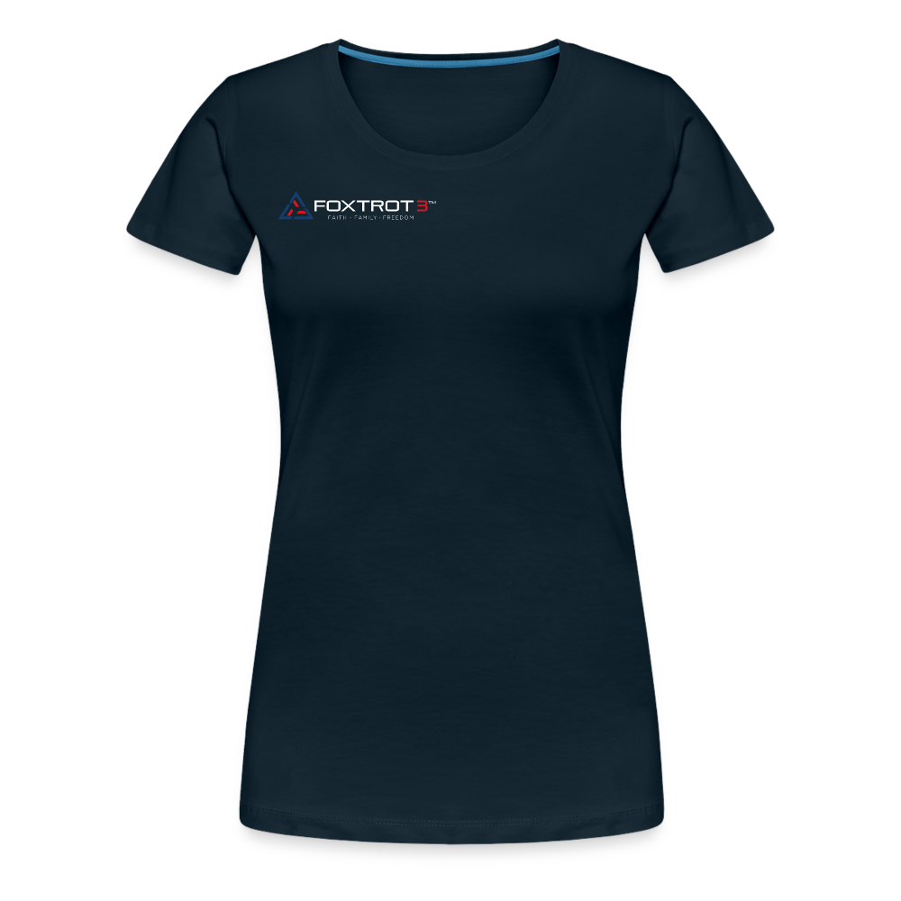 FOXTROT3 Women's "Classic" Light Logo - deep navy