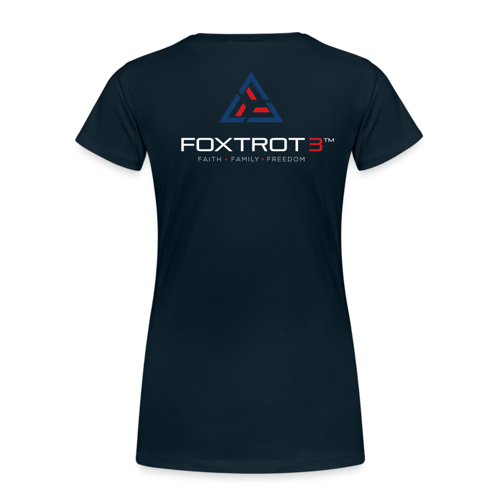 FOXTROT3 Women's "Classic" Light Logo - deep navy