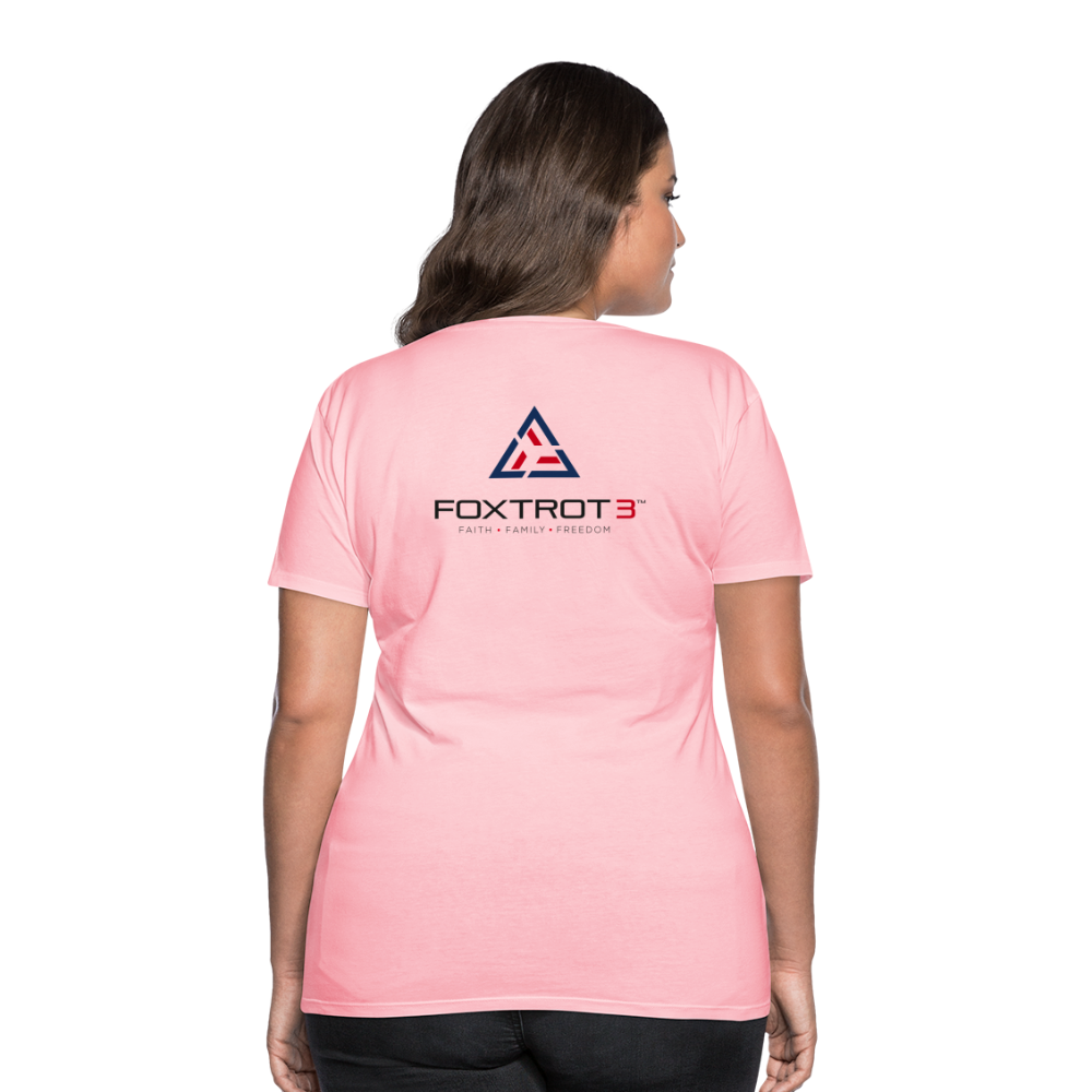 FOXTROT3 Women's "Classic" Dark Logo - pink