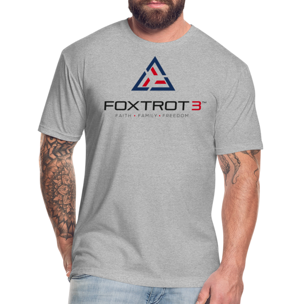 Fitted Cotton/Poly T-Shirt by Next Level - heather gray