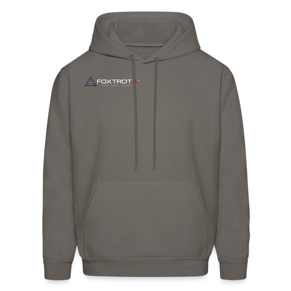 Men's Hoodie, Light Logo - asphalt gray