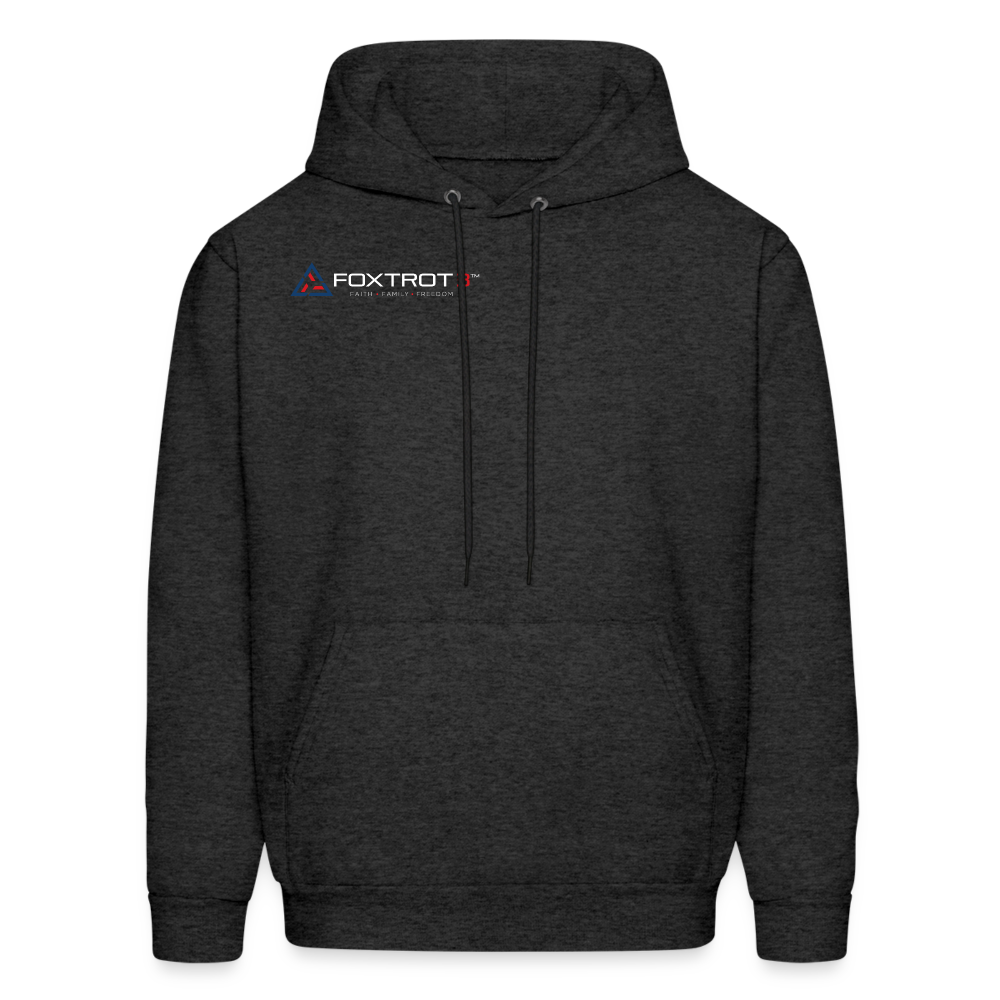 Men's Hoodie, Light Logo - charcoal grey