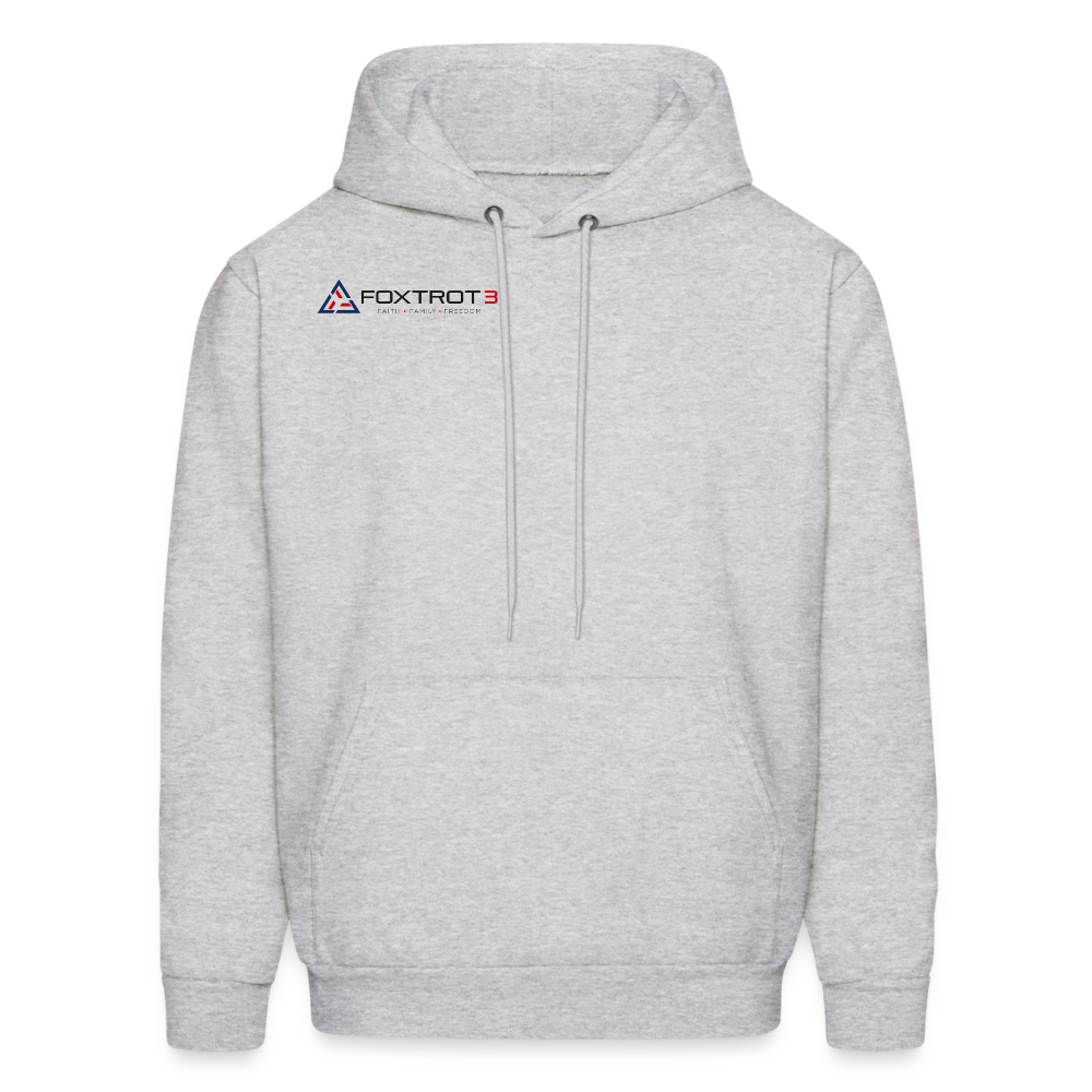 Men's Hoodie, Dark Logo - ash 