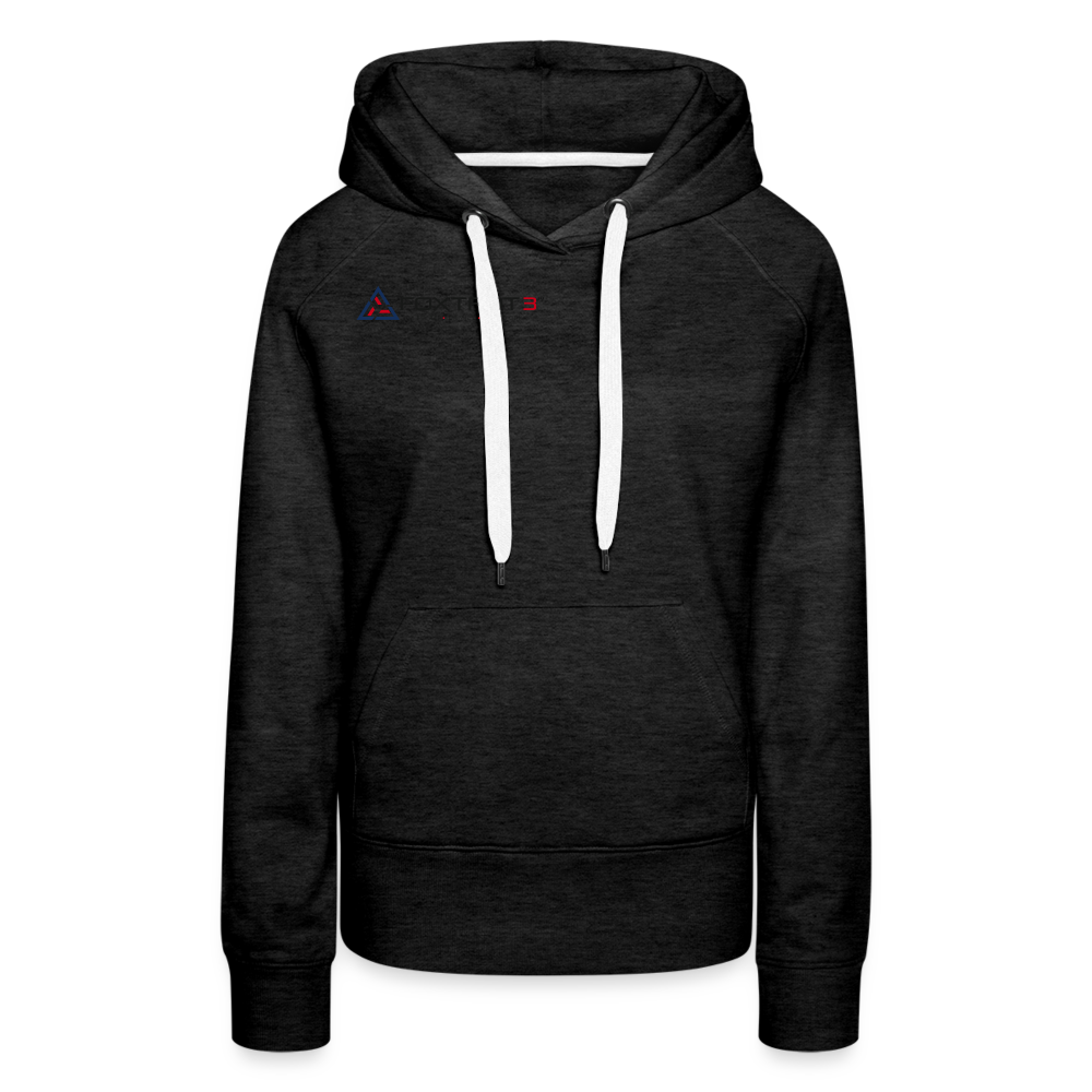 Women’s Premium Hoodie, Dark Logo - charcoal grey