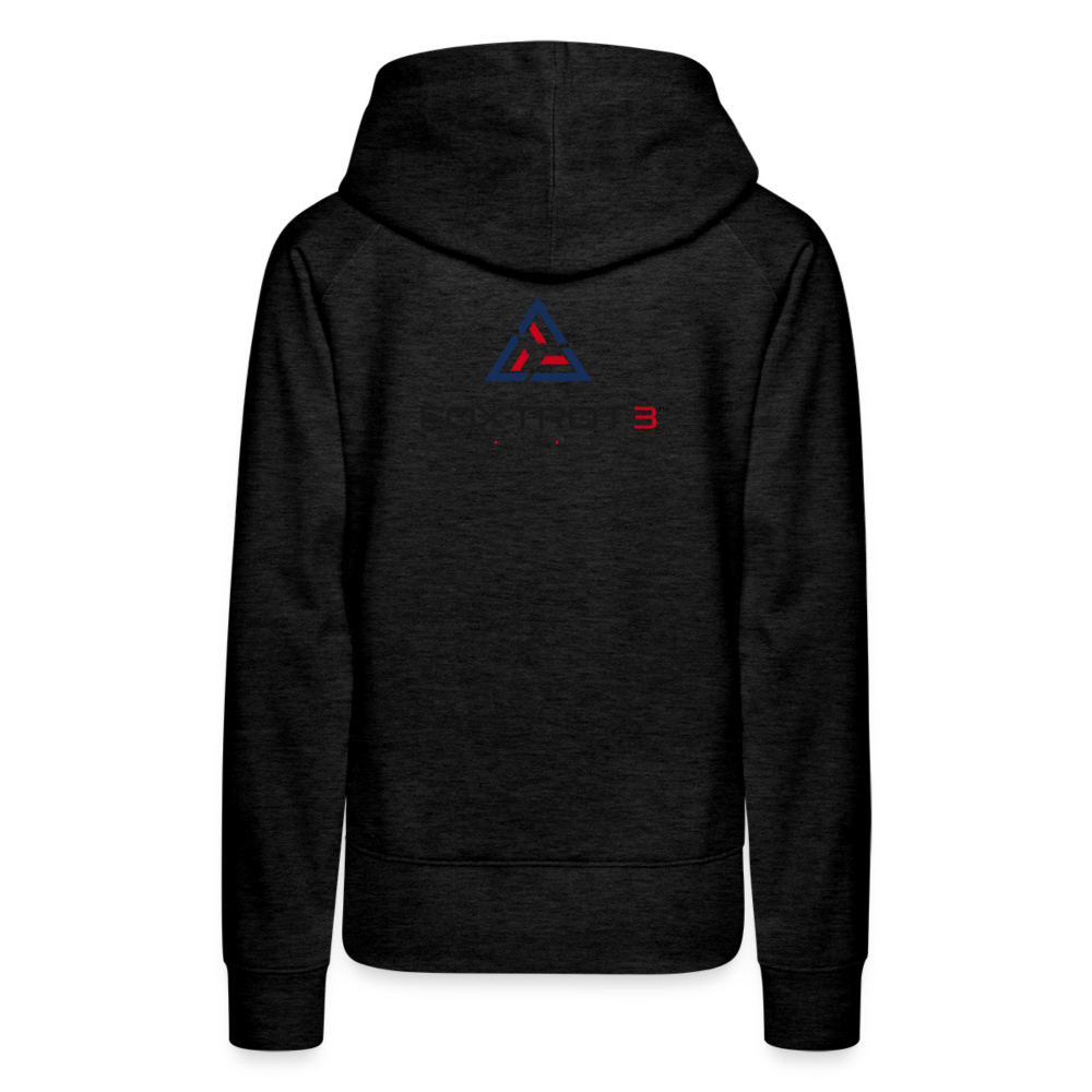 Women’s Premium Hoodie, Dark Logo - charcoal grey