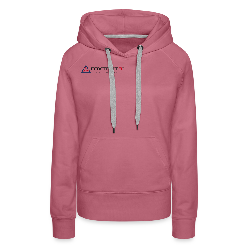 Women’s Premium Hoodie, Dark Logo - mauve