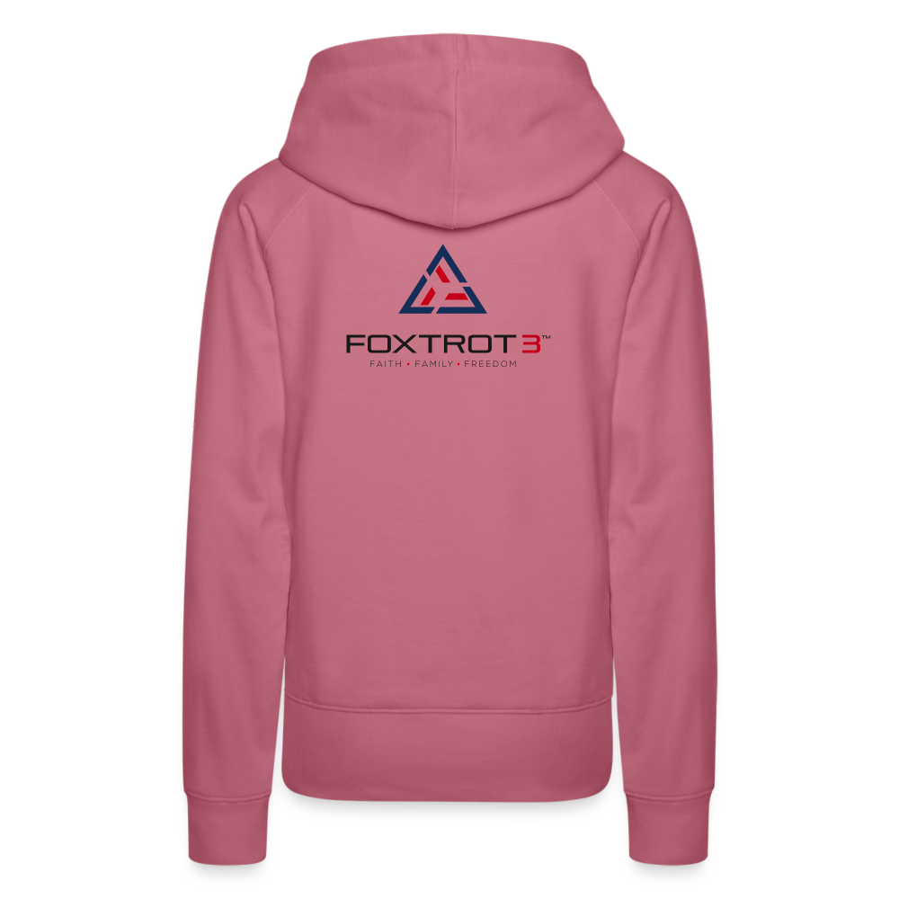 Women’s Premium Hoodie, Dark Logo - mauve