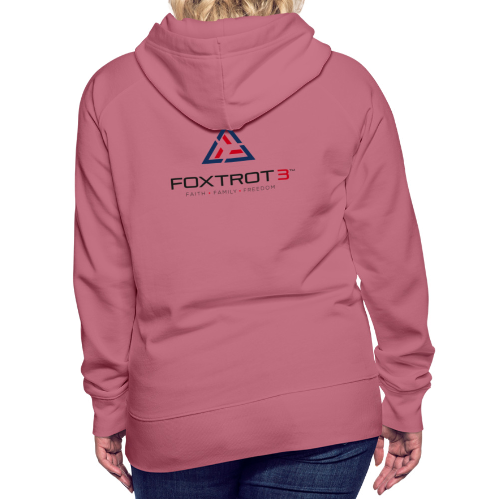 Women’s Premium Hoodie, Dark Logo - mauve