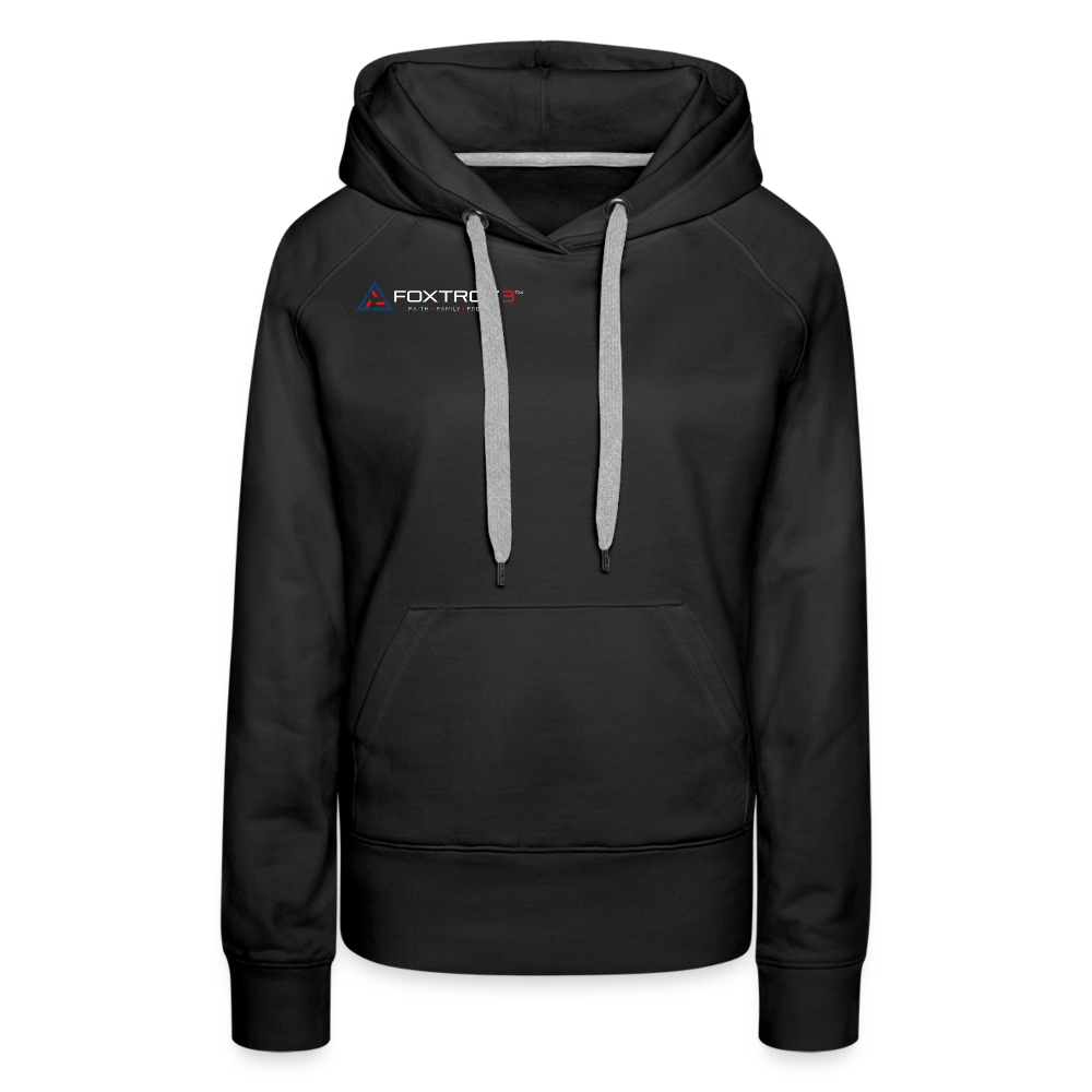 Women’s Premium Hoodie, Light Logo - black