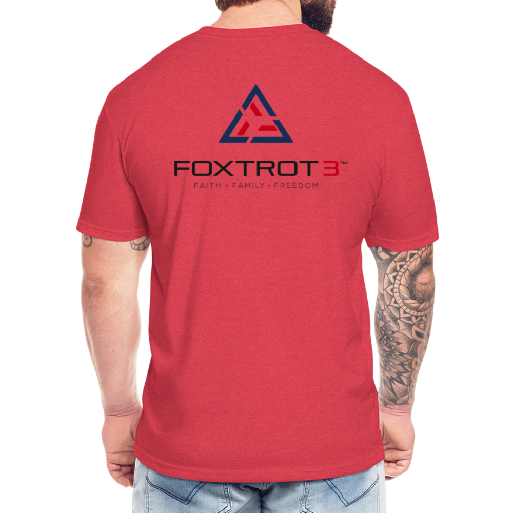 FOXTROT3 “Military Stencil” - heather red