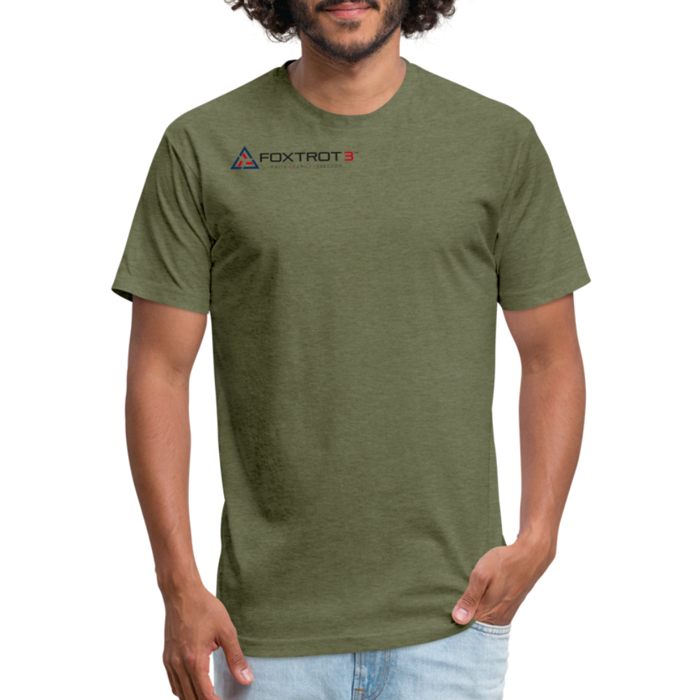 FOXTROT3 “Classic” Dark Logo - heather military green