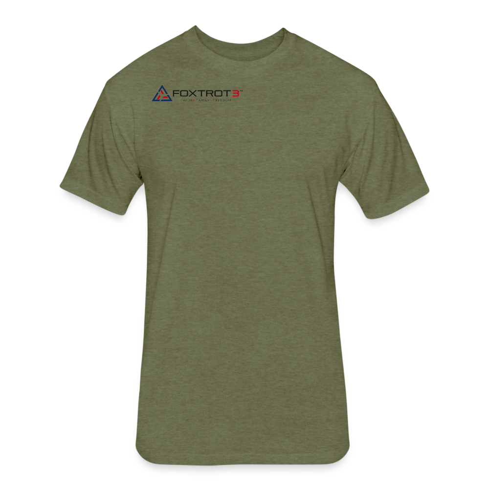 FOXTROT3 “Classic” Dark Logo - heather military green