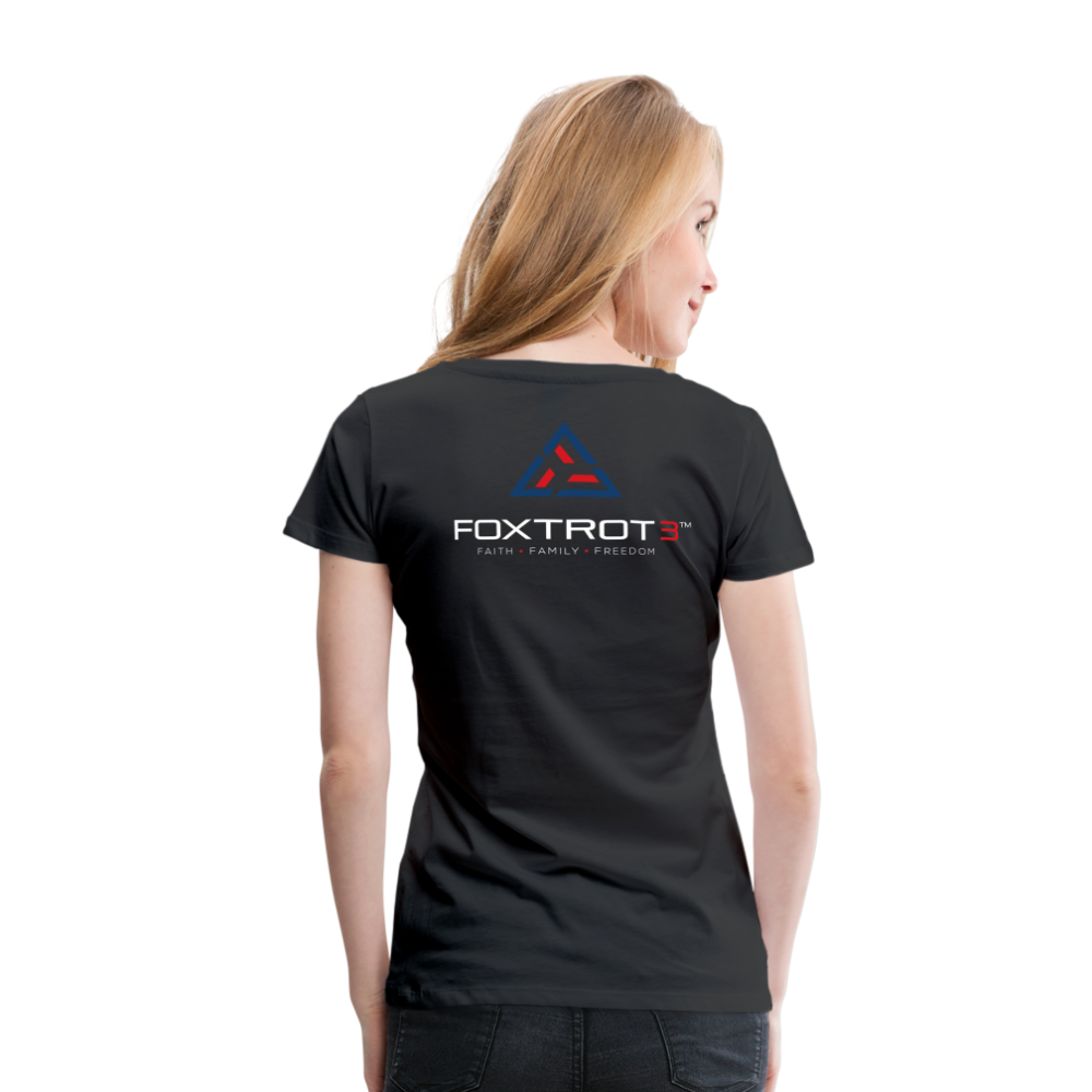 FOXTROT3 Women's "Classic" Light Logo - black