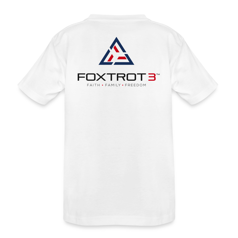 FOXTROT3 Kid's "Classic" Dark Logo - white